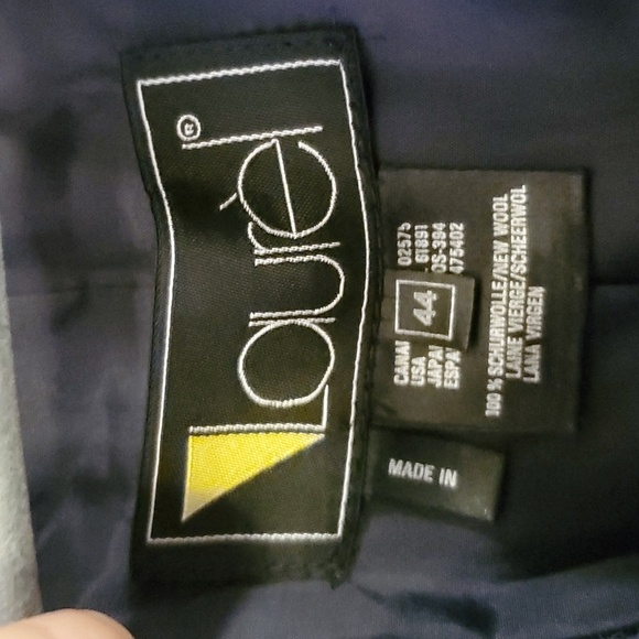 Laurel by Escada Houndstooth Wool Coat Size 44 USA 14 - Picture 5 of 9